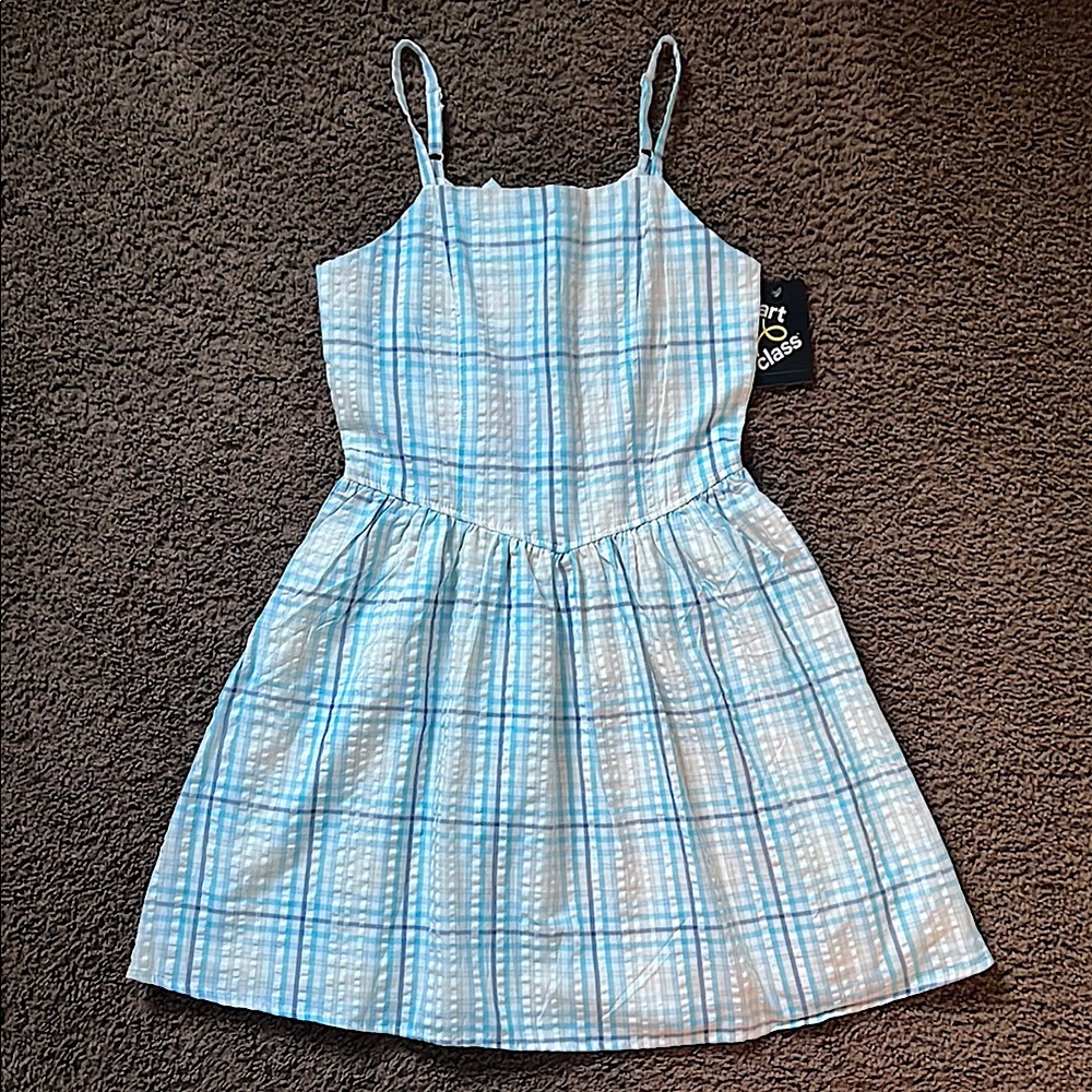 Girls' Cami Strap Back Cut Out Woven Dress
